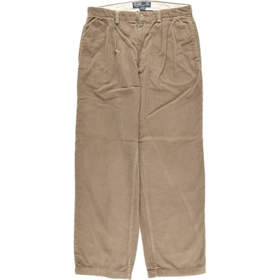 古着 ラルフローレン Ralph Lauren POLO by Ralph Lauren ANDREW PANT ツータック コーデュロイパンツ メンズw33相当/eaa627361