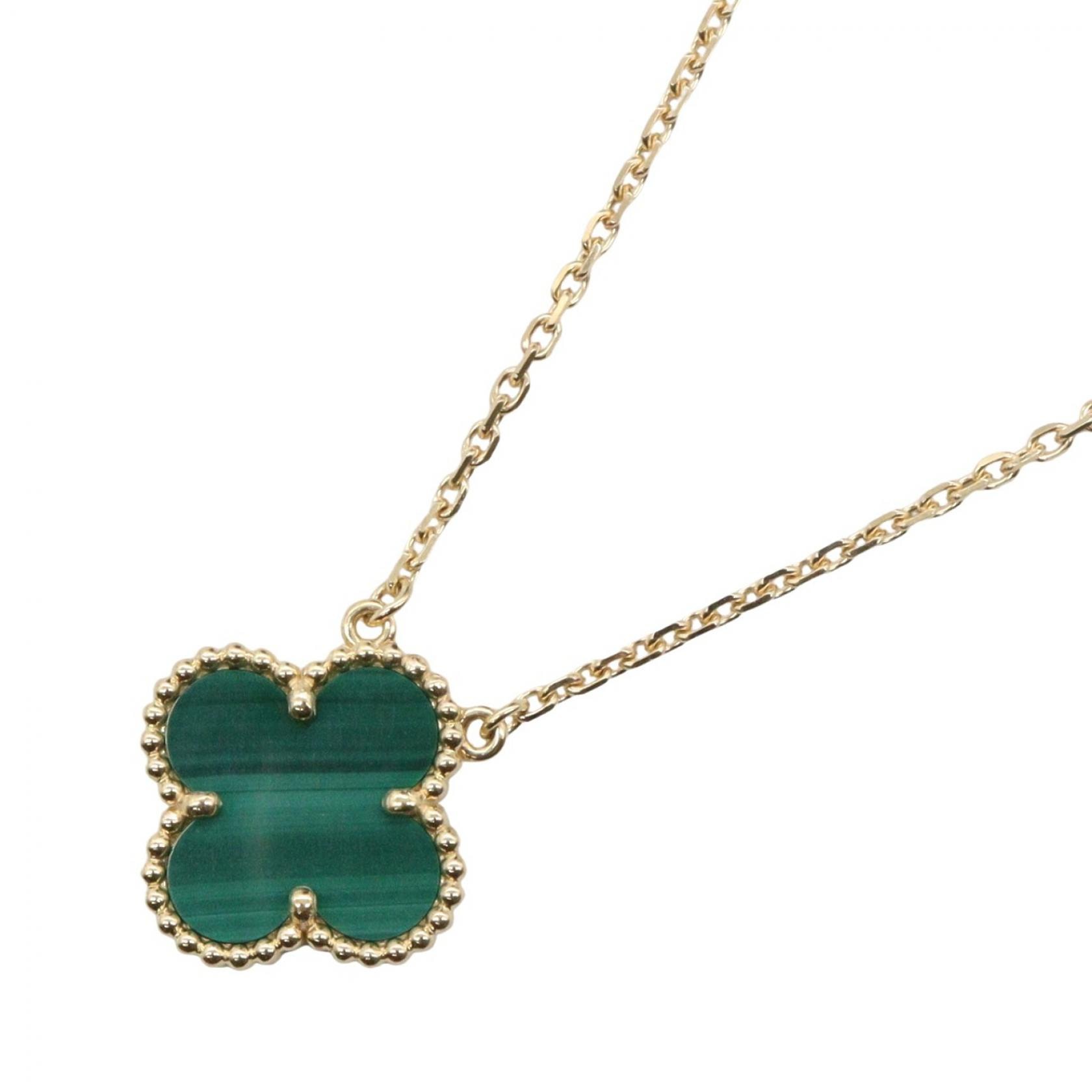 ヴァンクリーフ&アーペル Van Cleef & Arpels ヴィンテージアルハンブラ マラカイト ネックレス ネックレス ジュエリー K18(イエローゴールド) マラカイト レディース ゴールド系 / グリーン系 VCARO9VA00