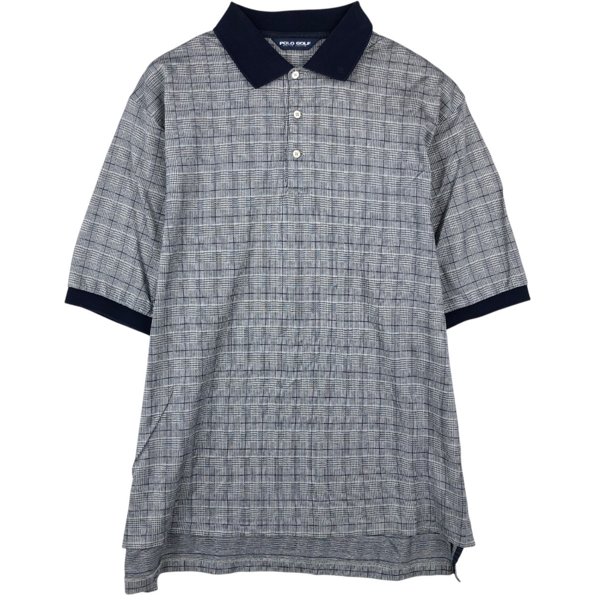 古着 ラルフローレン Ralph Lauren POLO GOLF ポロゴルフ 千鳥格子柄 半袖 チェック ポロシャツ メンズXL相当/eaa667451
