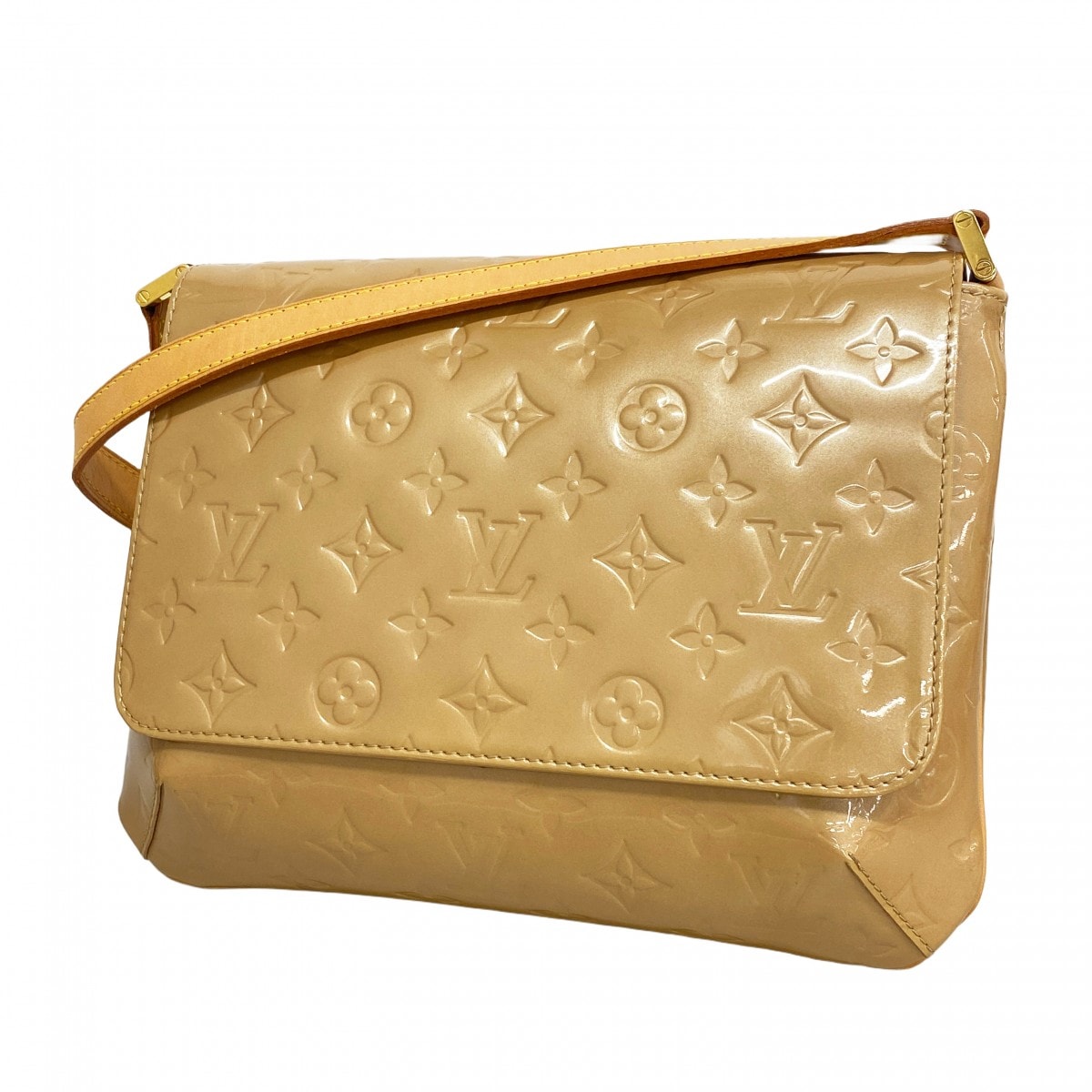 【6db1330-k】ルイヴィトン ショルダーバッグ ヴェルニ トンプソンストリート M91301 ノワゼット【中古】レディース