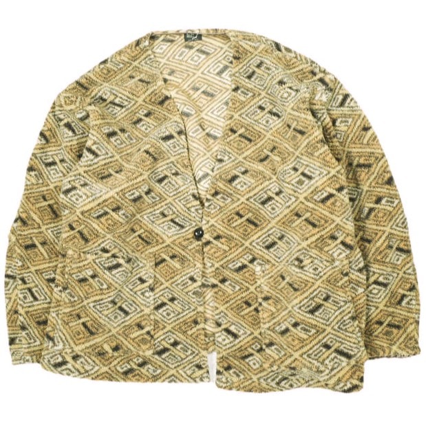 orslow x IMA:ZINE オアスロウ イマジン 24AW 別注 日本製 仲津3 KUBA FLEECE CARDIGAN クバフリースカーディガン ONE SIZE AFRICAN トップス g26663
