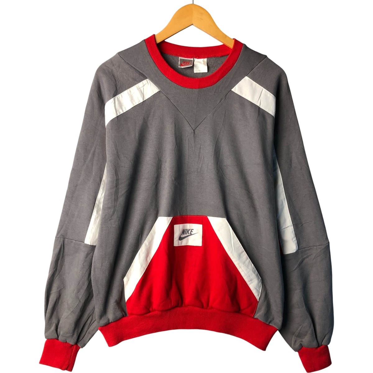 古着 90年代 ナイキ NIKE 銀タグ ロゴスウェットシャツ トレーナー メンズM相当 ヴィンテージ/eaa482369