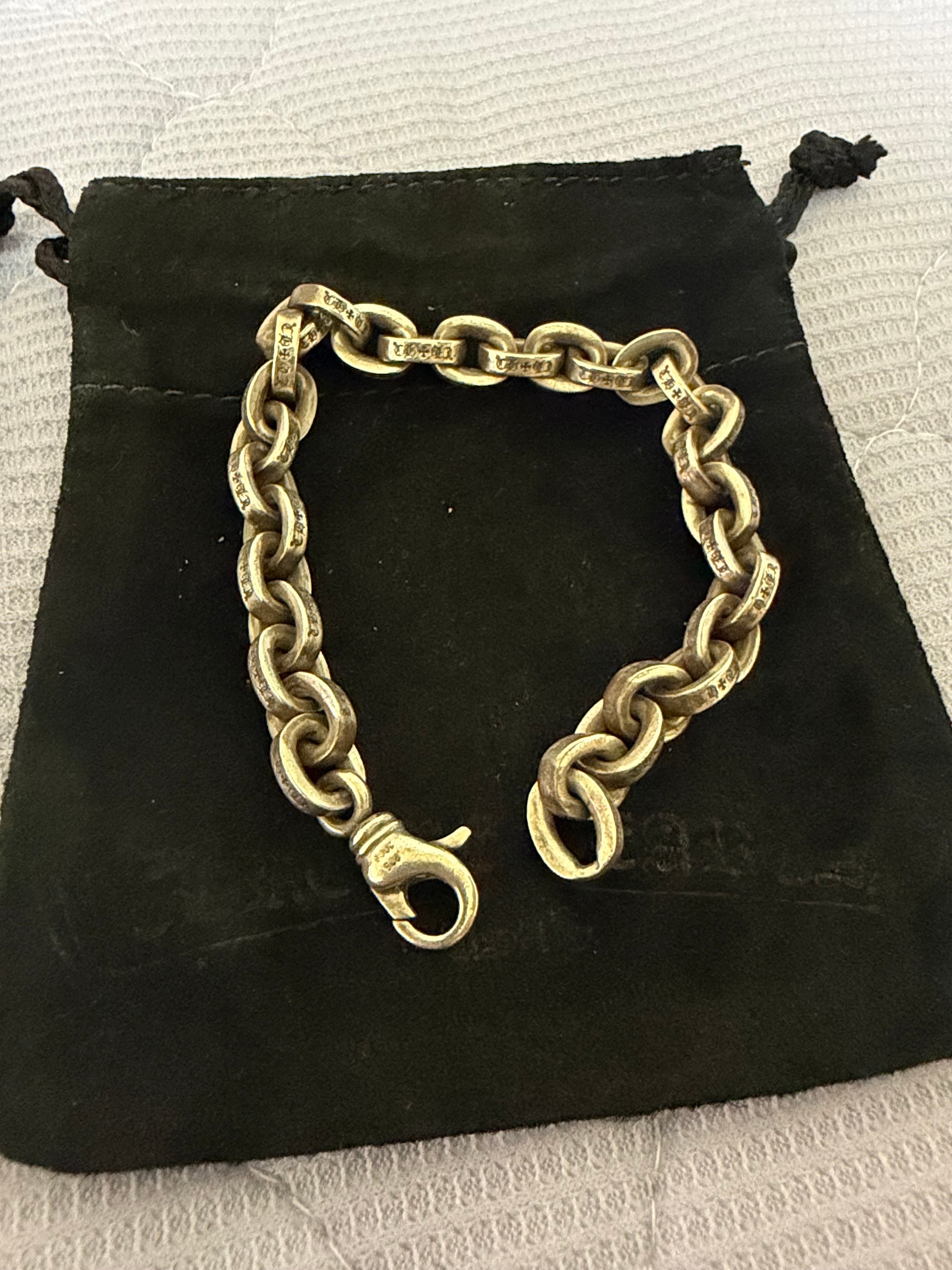 Chrome Hearts Large Paper Chain Bracelet "Silver"