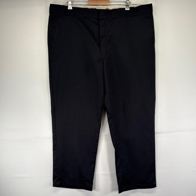 古着 ディッキーズ Dickies パンツ ワークパンツ 874 オリジナルフィット ジッパーフライ 大きいサイズ W46×L30 ブラック系 メンズ