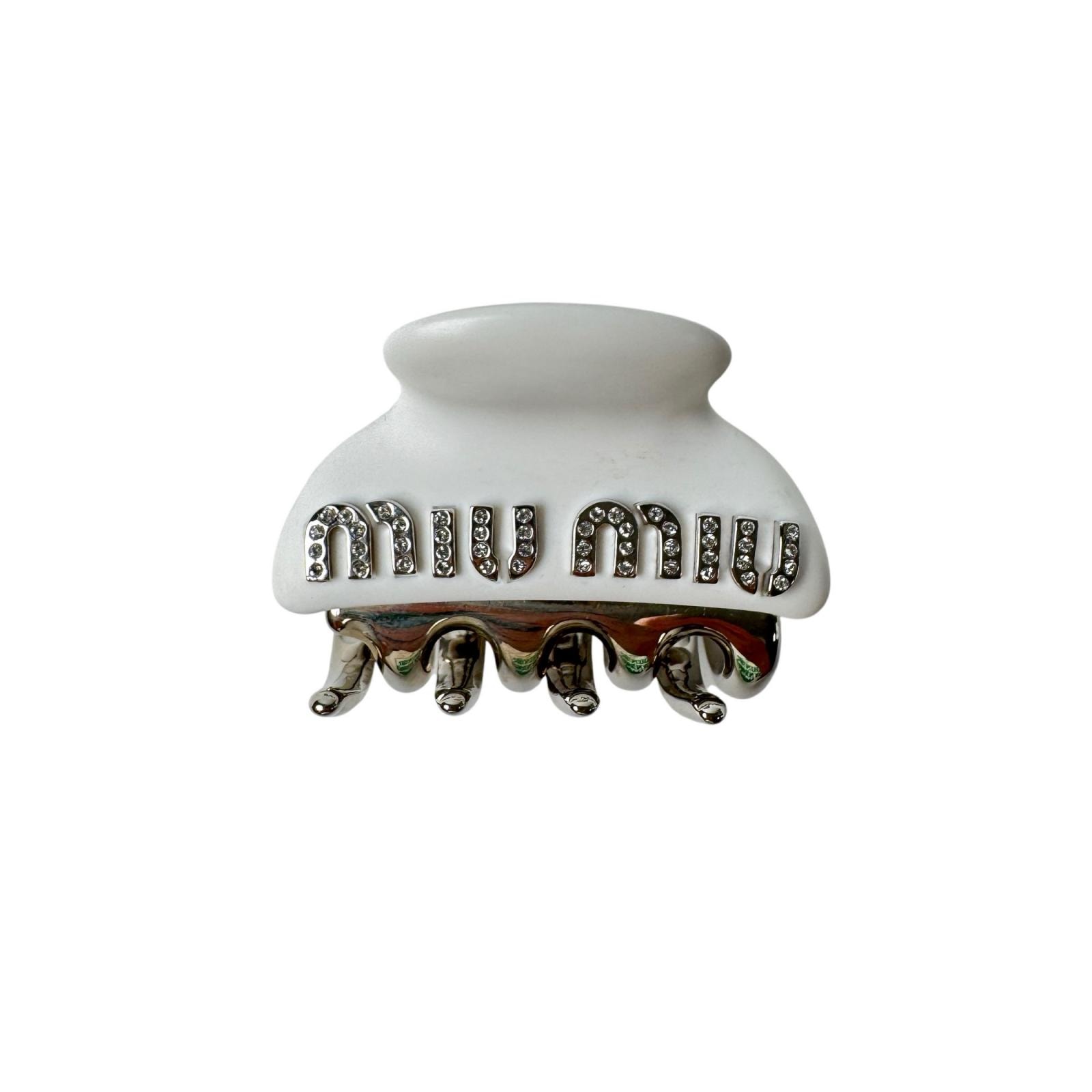 B (目立った傷や汚れなし)】美品 ミュウミュウ MIU MIU ヘアクリップ