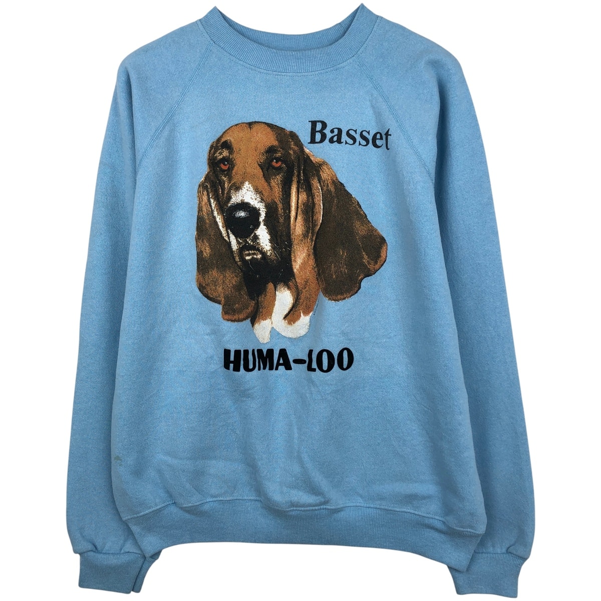 古着 80年代 ヘインズ Hanes Fifty-Fifty 青タグ BASSET HOUND バセット ハウンド 犬柄 アニマル スウェットシャツ トレーナー USA製 メンズXL相当/eaa613780