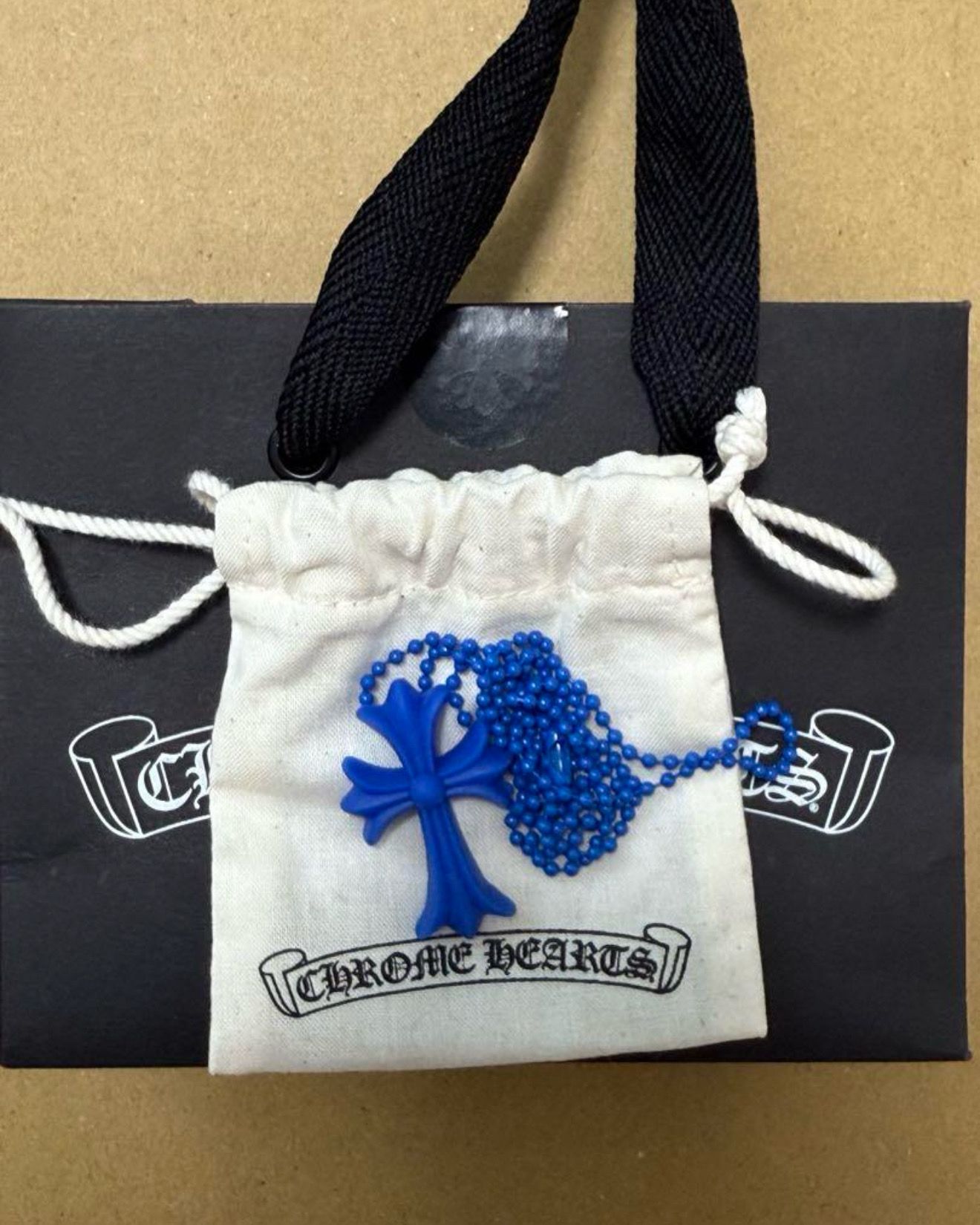 Chrome Hearts クロムハーツ ラバー クロス ネックレス Chrome Hearts Silichrome CH Cross Pendant Blue 