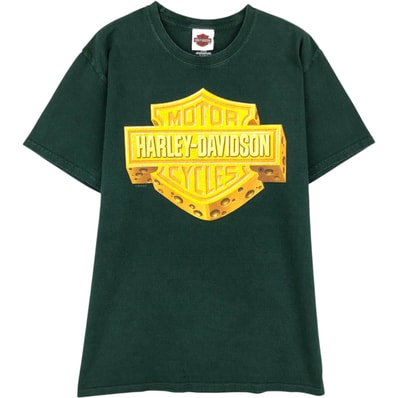 古着 ヘインズ Hanes TAGLESS Harley-Davidson ハーレーダビッドソン モーターサイクル バイクTシャツ メンズM相当/eaa653692