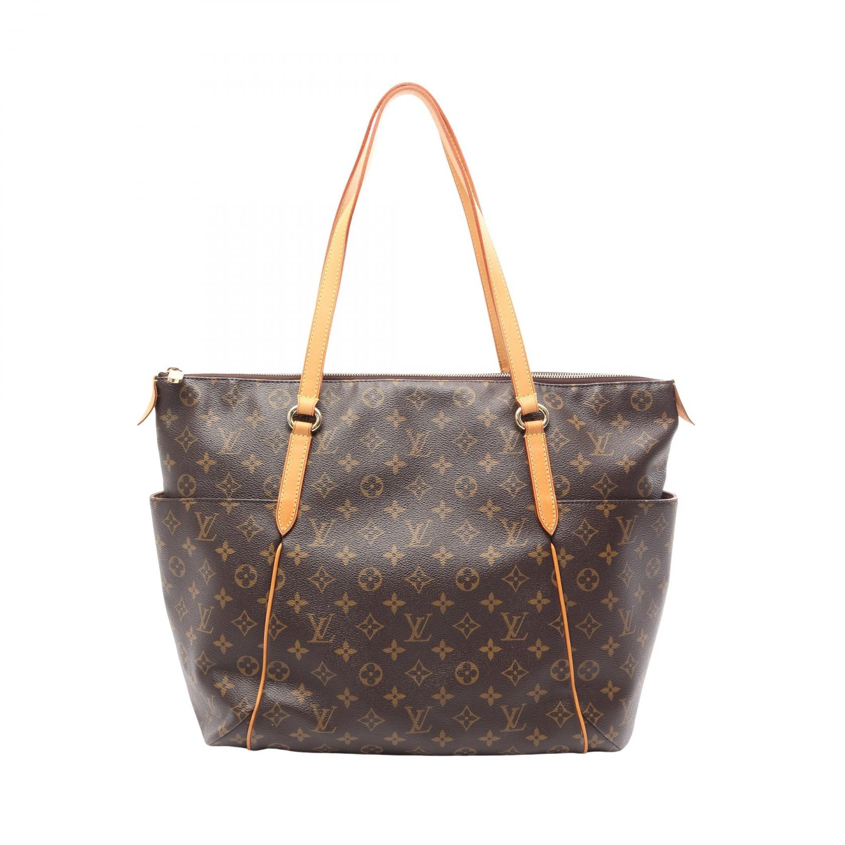 ルイ・ヴィトン LOUIS VUITTON トータリーGM モノグラム トートバッグ バッグ PVCコーティングキャンバス レザー レディース ブラウン系 M56690 【中古】