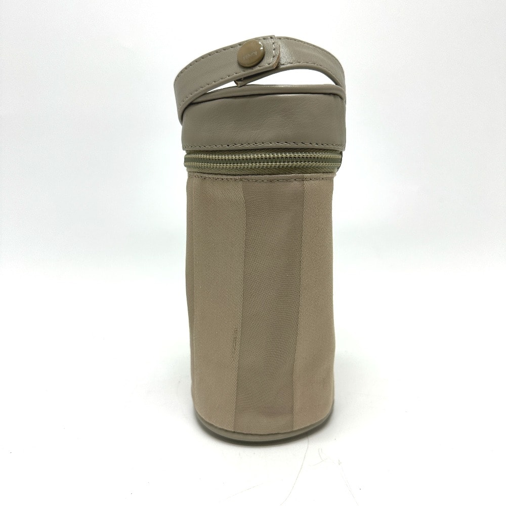 フェンディ FENDI ストライプ ペカン 哺乳瓶入れ ベビー BABY 赤ちゃん ポーチ ボトルホルダー コットン ベージュ 未使用