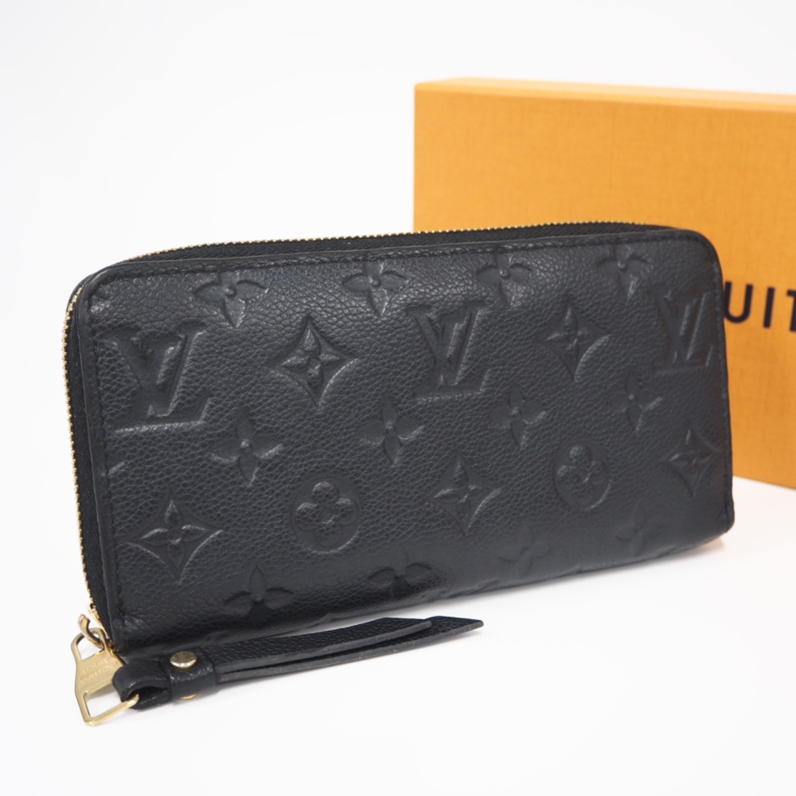 LOUIS VUITTON ルイ・ヴィトン モノグラム アンプラント ジッピーウォレット ノワール M61864 長財布 ブラック カーフレザー レディース
