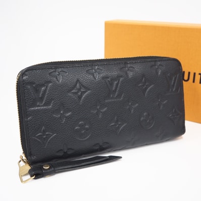 LOUIS VUITTON ルイ・ヴィトン モノグラム アンプラント ジッピーウォレット ノワール M61864 長財布 ブラック カーフレザー レディース