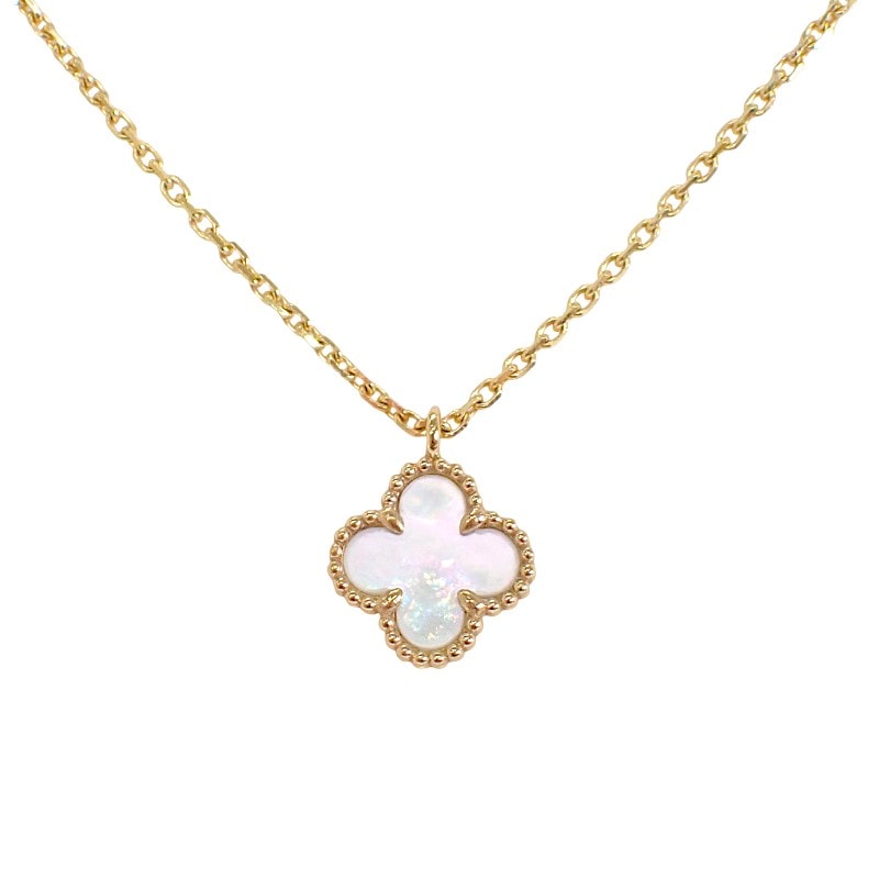ヴァンクリーフ&アーペル Van Cleef & Arpels スウィート アルハンブラ ペンダント VCARF69100 ネックレス K18イエローゴールド マザーオブパール ゴールド レディース【中古】【Aランク】
