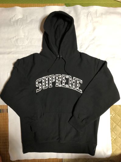 Supreme Hearts Arc Hooded Sweatshirt "Black" (21SS)