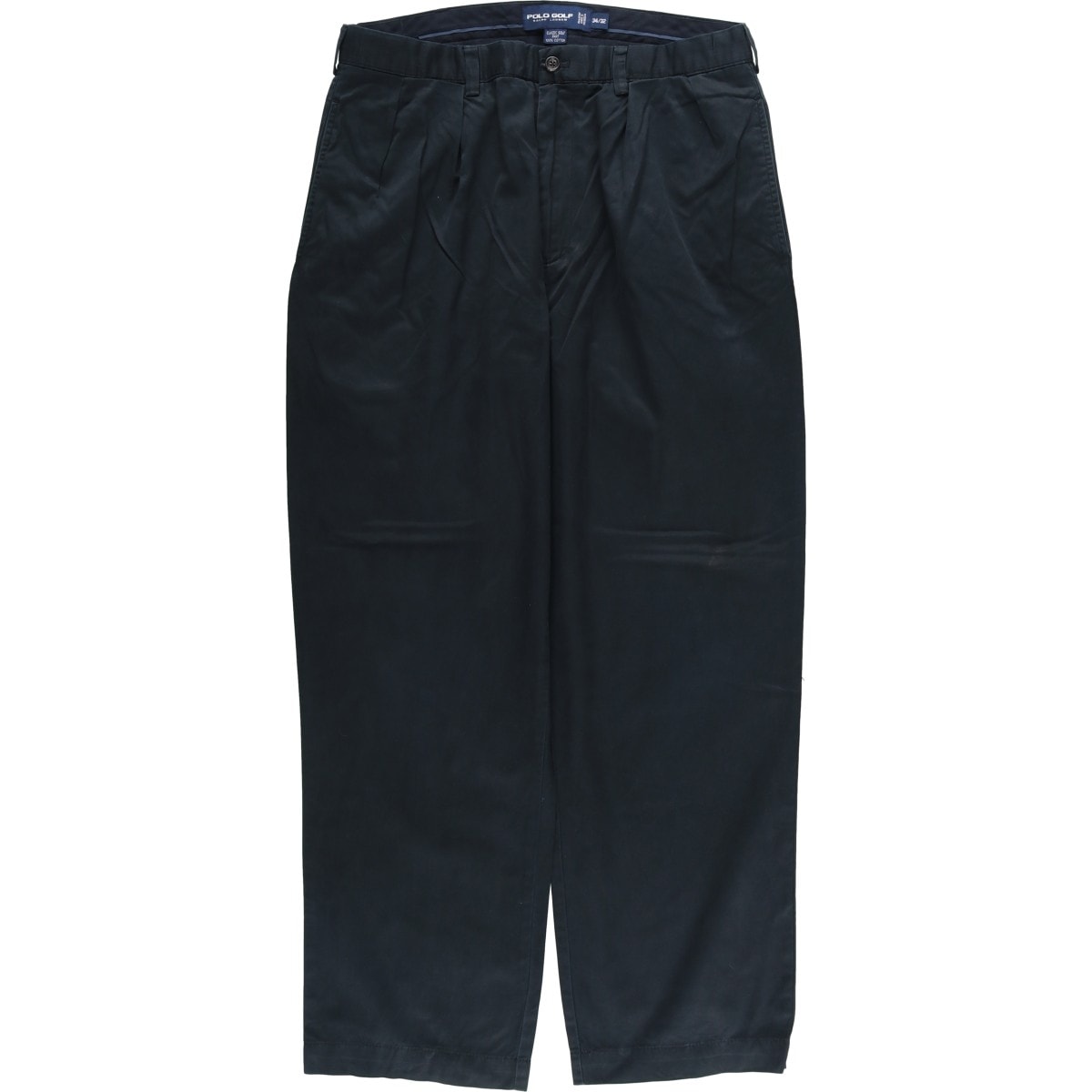 古着 ラルフローレン Ralph Lauren POLO GOLF ポロゴルフ CLASSIC GOLF PANT ツータック チノパンツ メンズw34相当/eaa605160