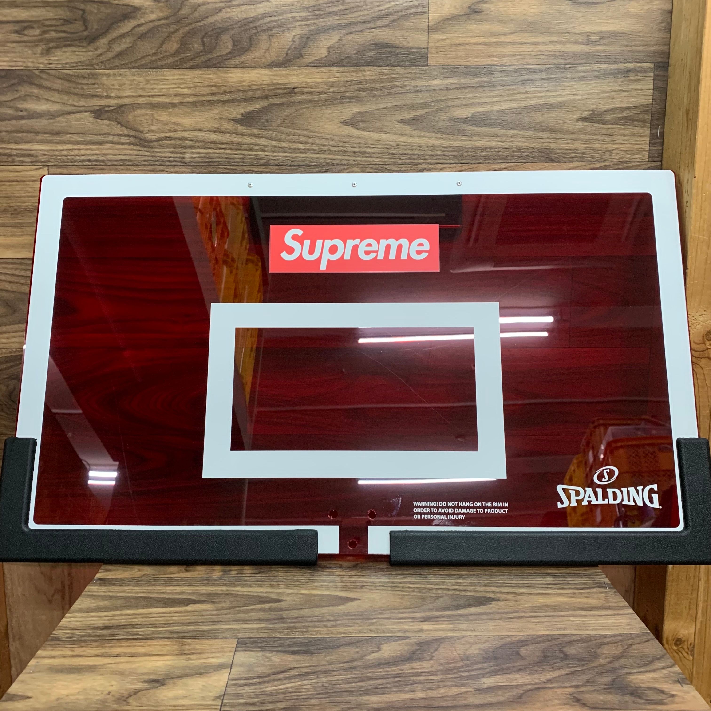 Supreme x Spalding Mini Basketball Hoop "Red"