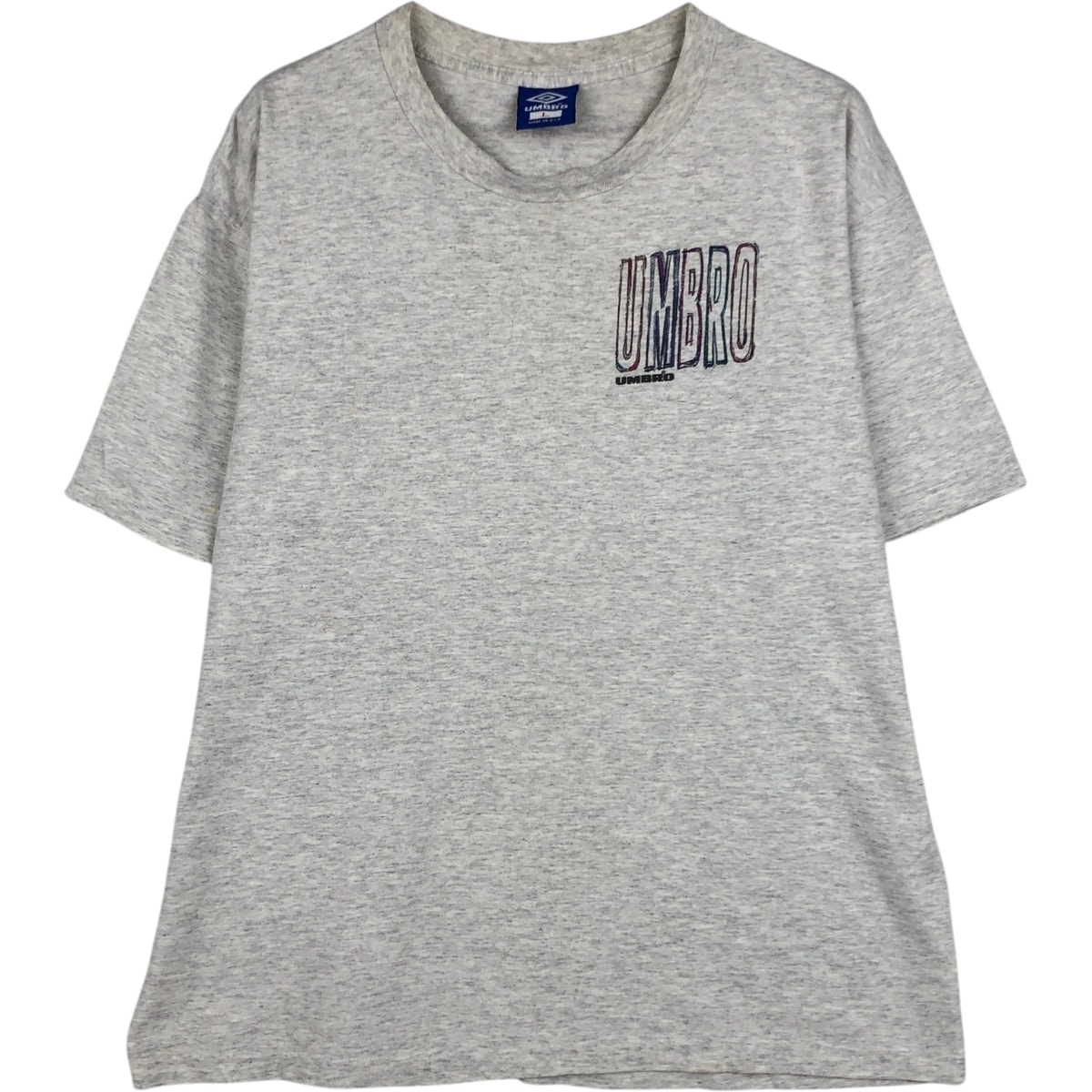 古着 90年代 アンブロ UMBRO 青タグ ロゴプリントTシャツ USA製 メンズL相当 ヴィンテージ/eaa623873