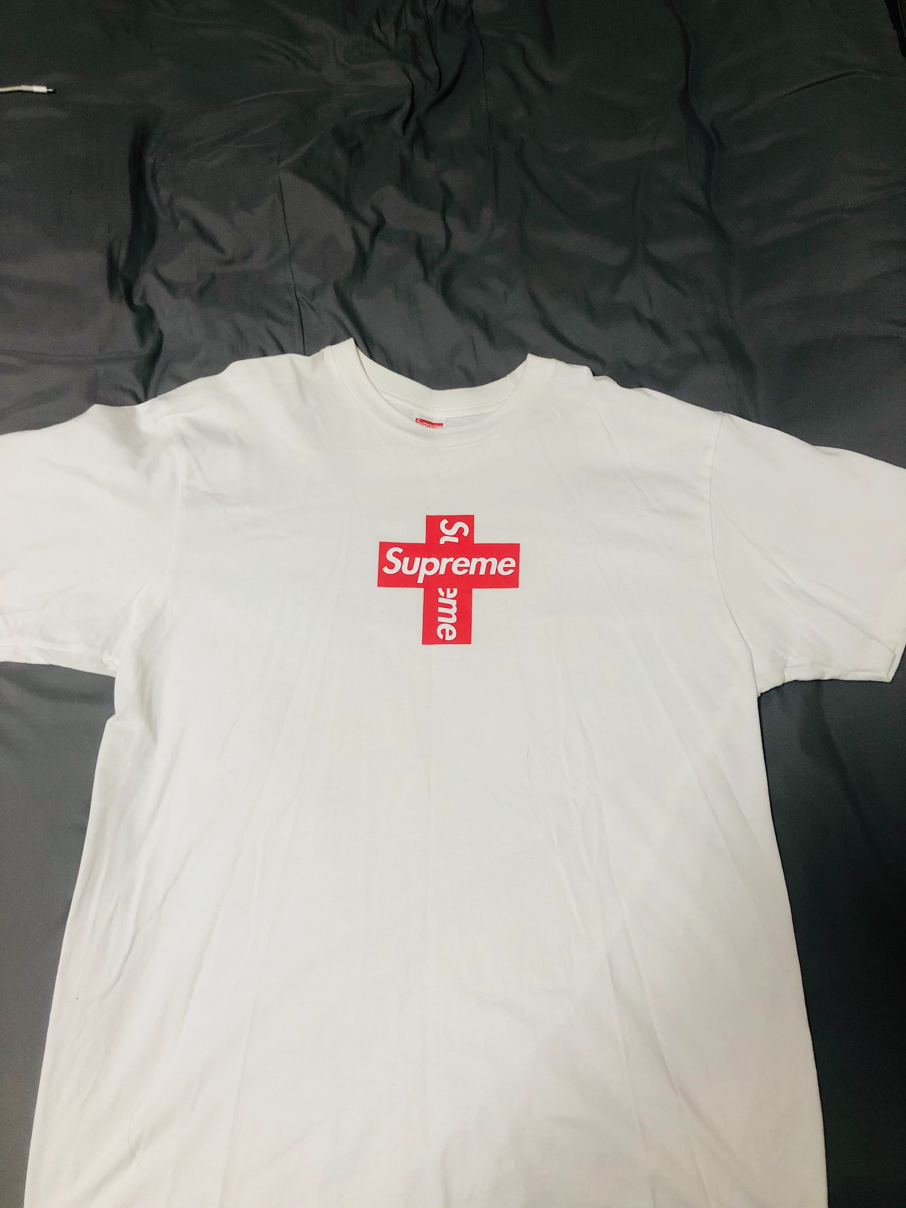 Supreme Cross Box Logo Tee "White"
