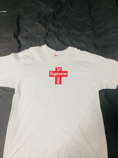 Supreme Cross Box Logo Tee "White"