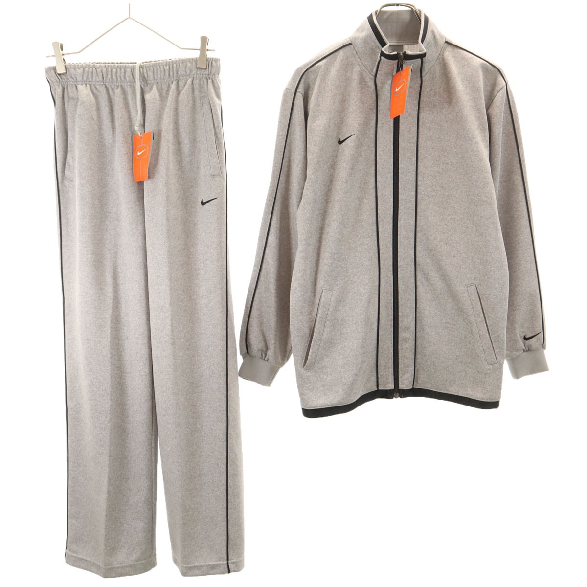 NIKE ナイキ 未使用 トラックジャケット 上下セットアップ S グレー タグ付き