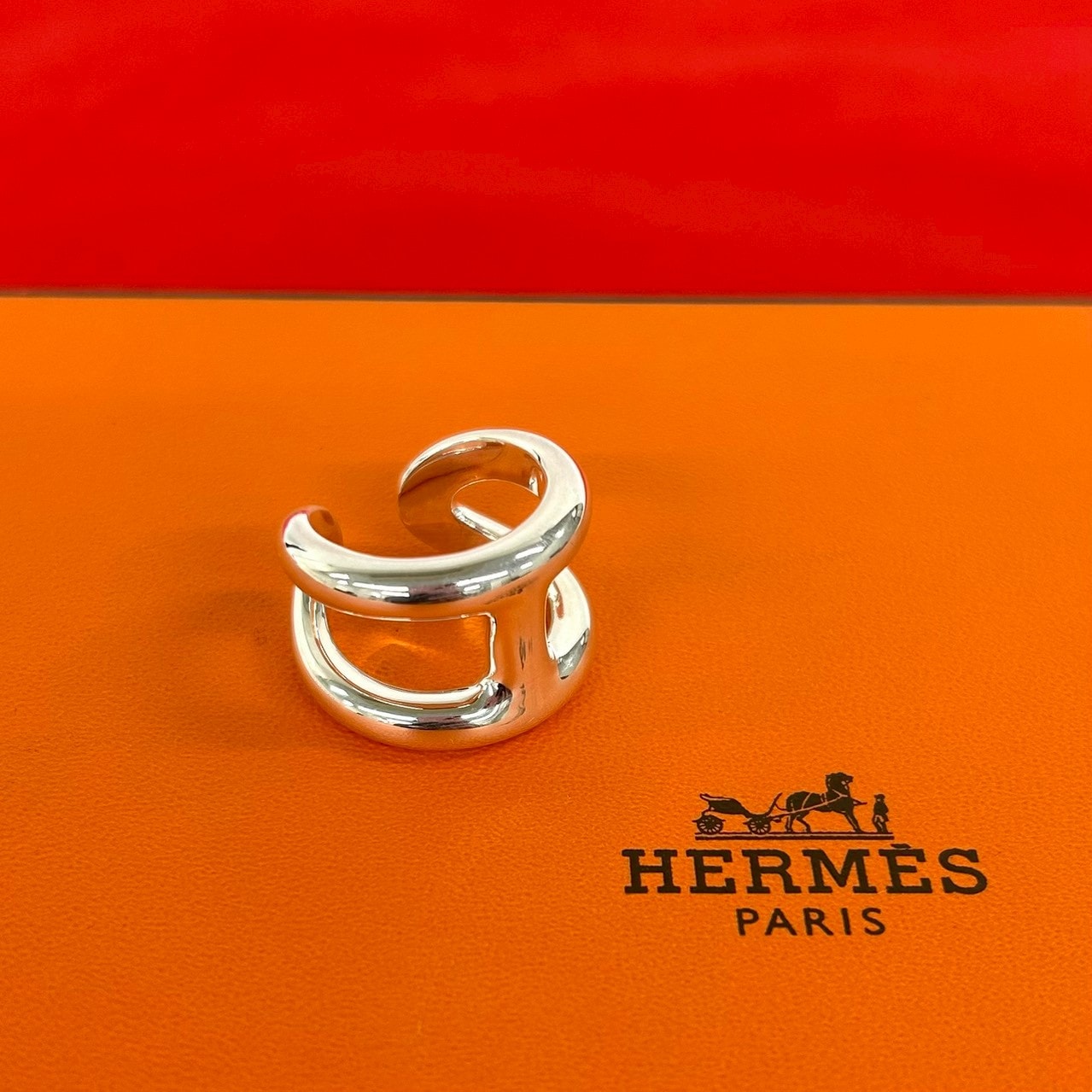 HERMES エルメス オスモズ GM リング シルバー925 リング・指輪 12号 シルバー
 27330