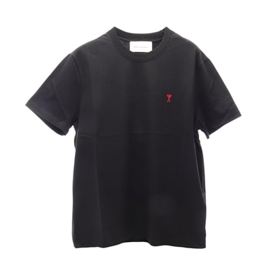 アミ AMI AMI DE COEUR 半袖Tシャツ 衣料品 トップス コットン メンズ レディース ブラック系 UTS035.724001XL 【新品】