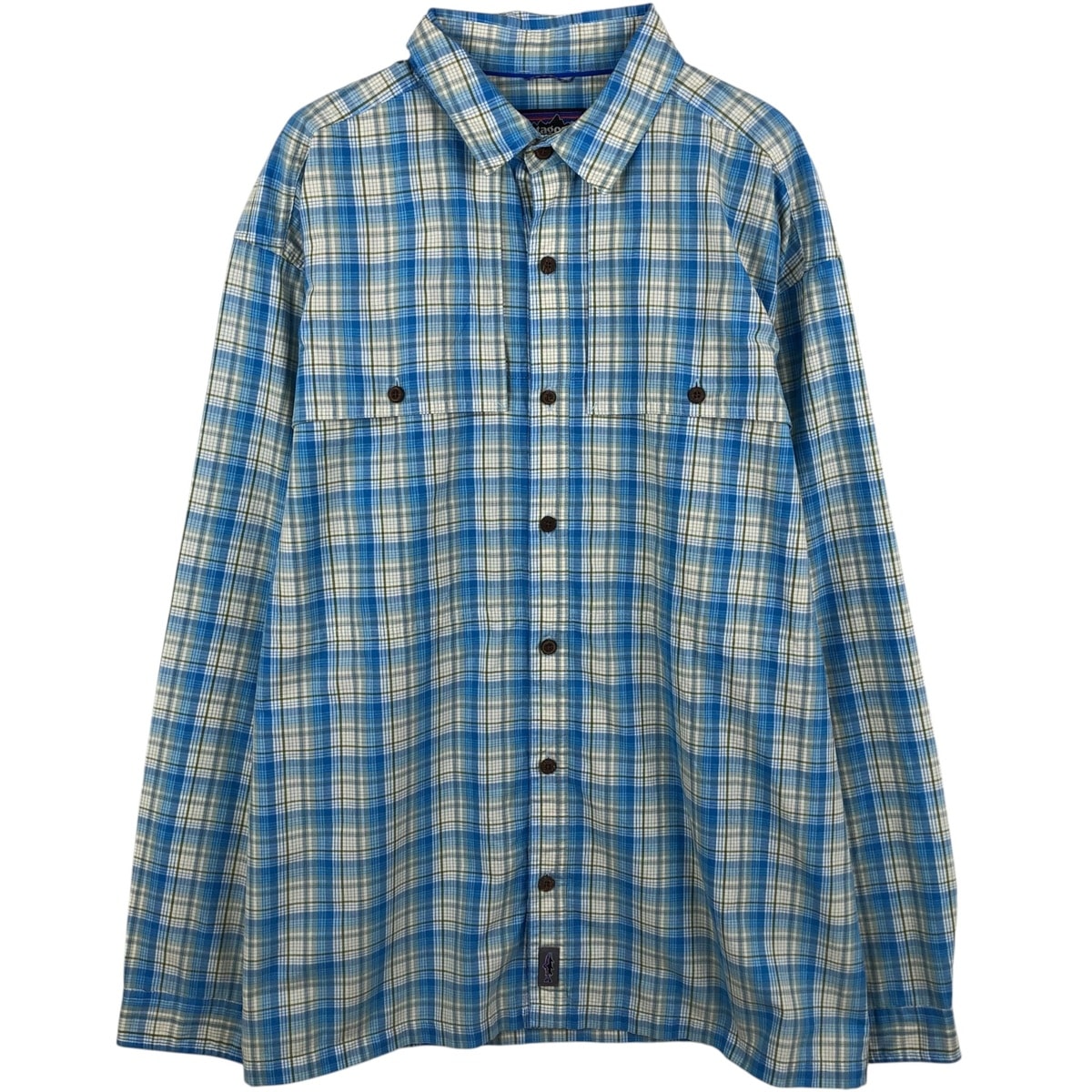古着 パタゴニア Patagonia 52181SP18 長袖 コットンチェックシャツ メンズXL相当/eaa636001
