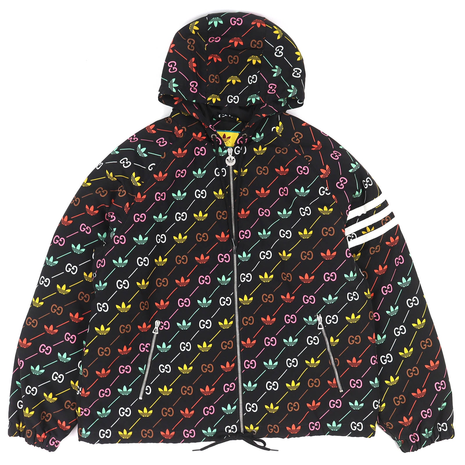 極美品 グッチ アディダス トレフォイル 中綿 ジップジャケット 722262