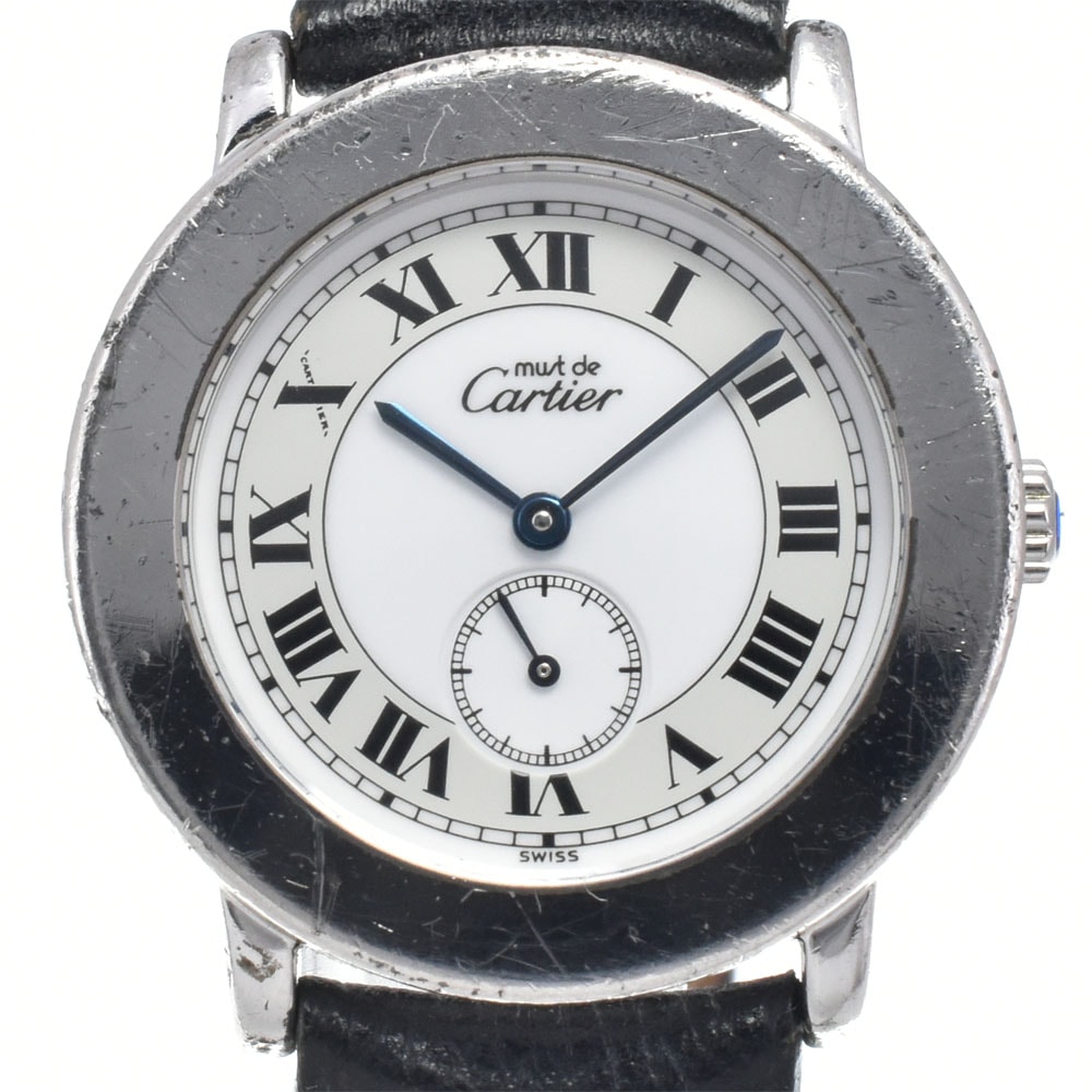 カルティエ CARTIER W1006718 マストロンド ホワイト/ベージュ クォーツ レディース 腕時計 J#148001
