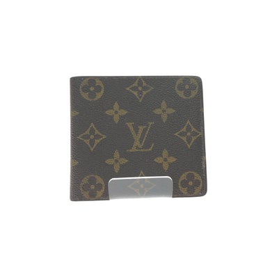 LOUIS VUITTON ルイヴィトン ユニセックス 二つ折り財布 小銭入れなし モノグラム ポルトビエ・カルトクレディ M60879 ブラウン