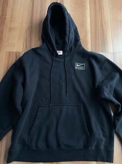 Stussy × Nike NRG Washed Hoodie (US Size) "Black" DN4028-010