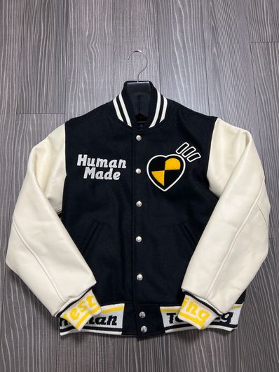 HUMAN MADE A$AP Rocky HUMAN TESTING VARSITY JACKET "Black"