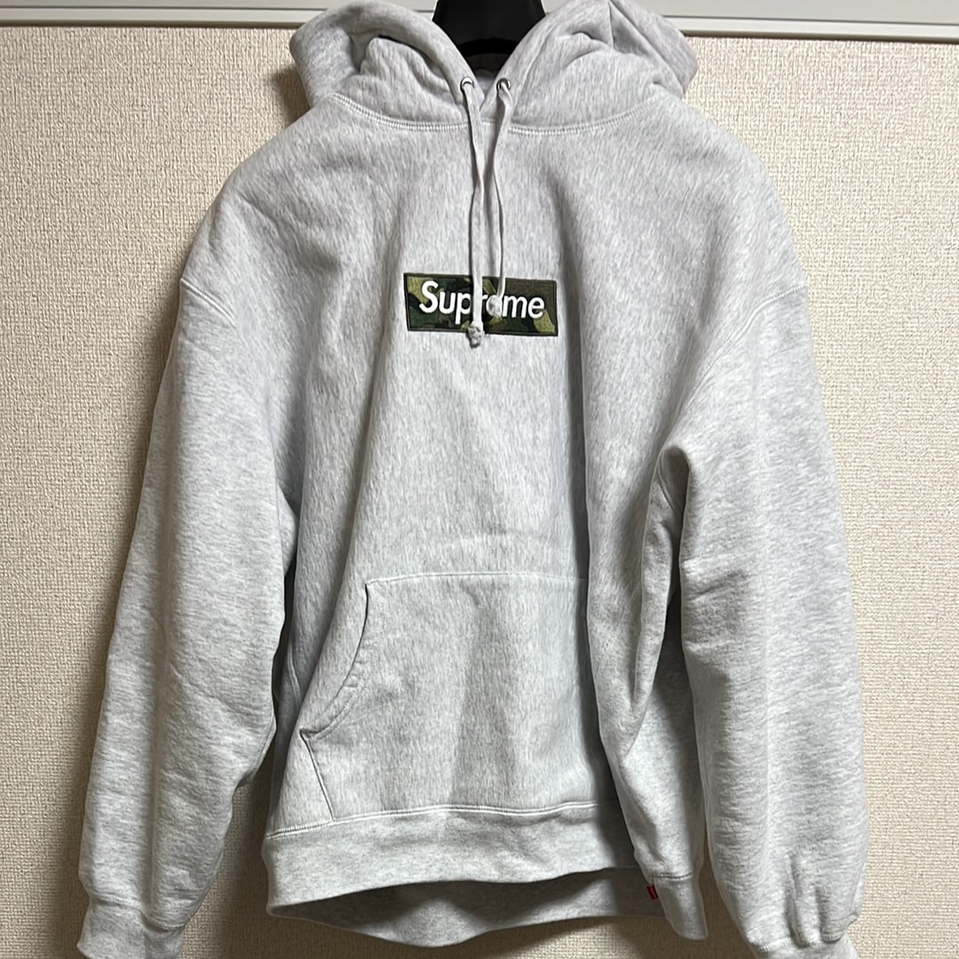 Supreme Box Logo Hooded Sweatshirt "Ash Grey" (23FW)