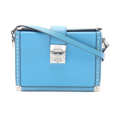 エム・シー・エム MCM ショルダーバッグ バッグ レザー レディース ブルー系 【中古】