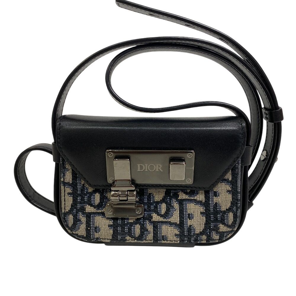 ディオール Dior ショルダーバッグ ディオールロック オブリーク ブラック
