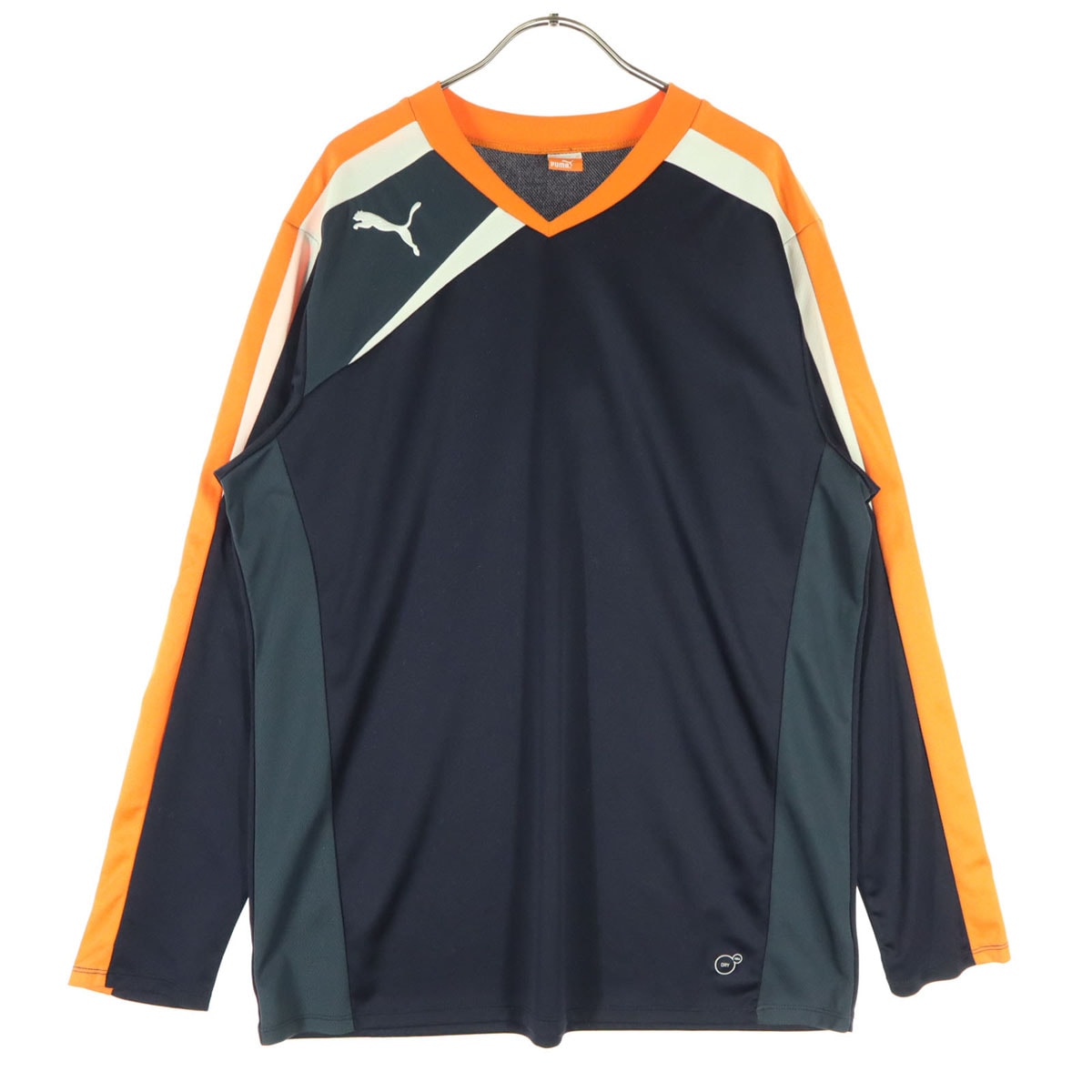 美品 PUMA プーマ ロゴプリント 長袖 ピステ XO ブラック DRY CELL