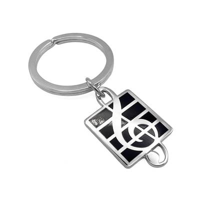 TIFFANY&Co. ティファニー ト音記号 プレート キーホルダー
キーリング 音符 SV925 シルバー 新品仕上済 ユニセックス
【中古】