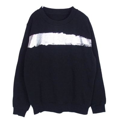 MAISON MARGIELA メゾンマルジェラ スウェット S32GU0042 メタリック クルーネック スウェット トレーナー ブラック系 S【中古】