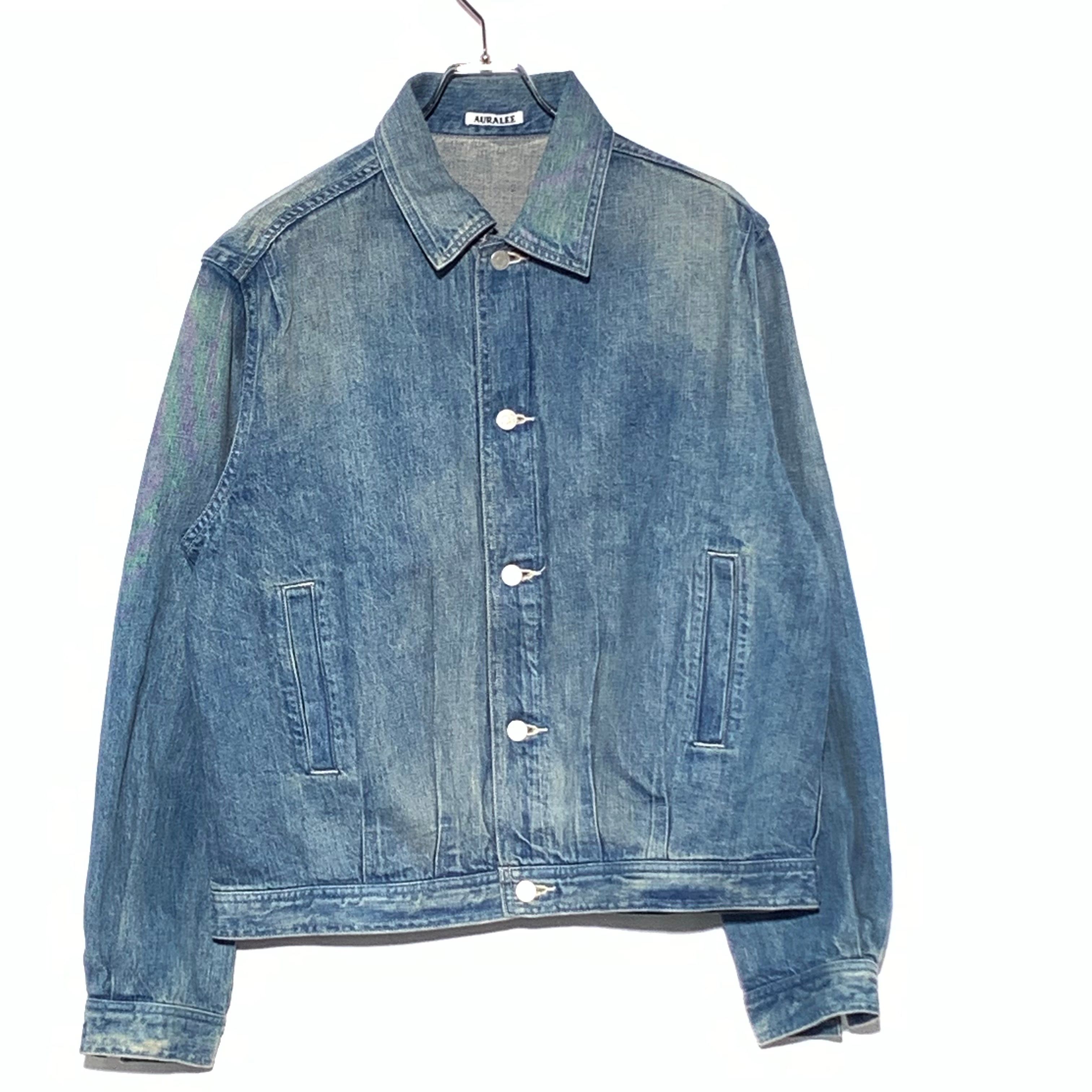 AURALEE Selvedge Faded Light Denim Blouson "Light Indigo"