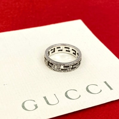 GUCCI グッチ スクエアG アラベスク シルバー925 リング・指輪 17号 シルバー
32062