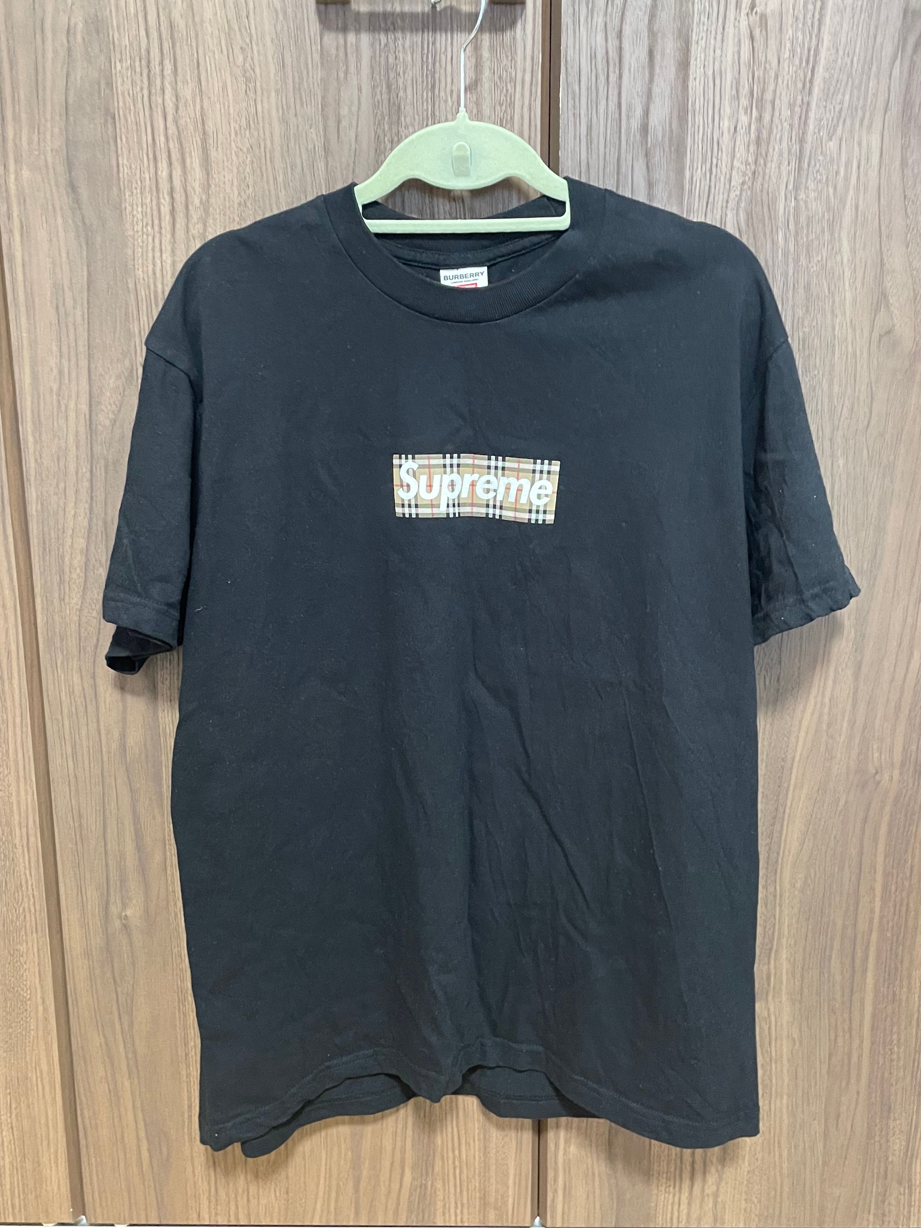 Supreme / Burberry Box Logo Tee "Black"