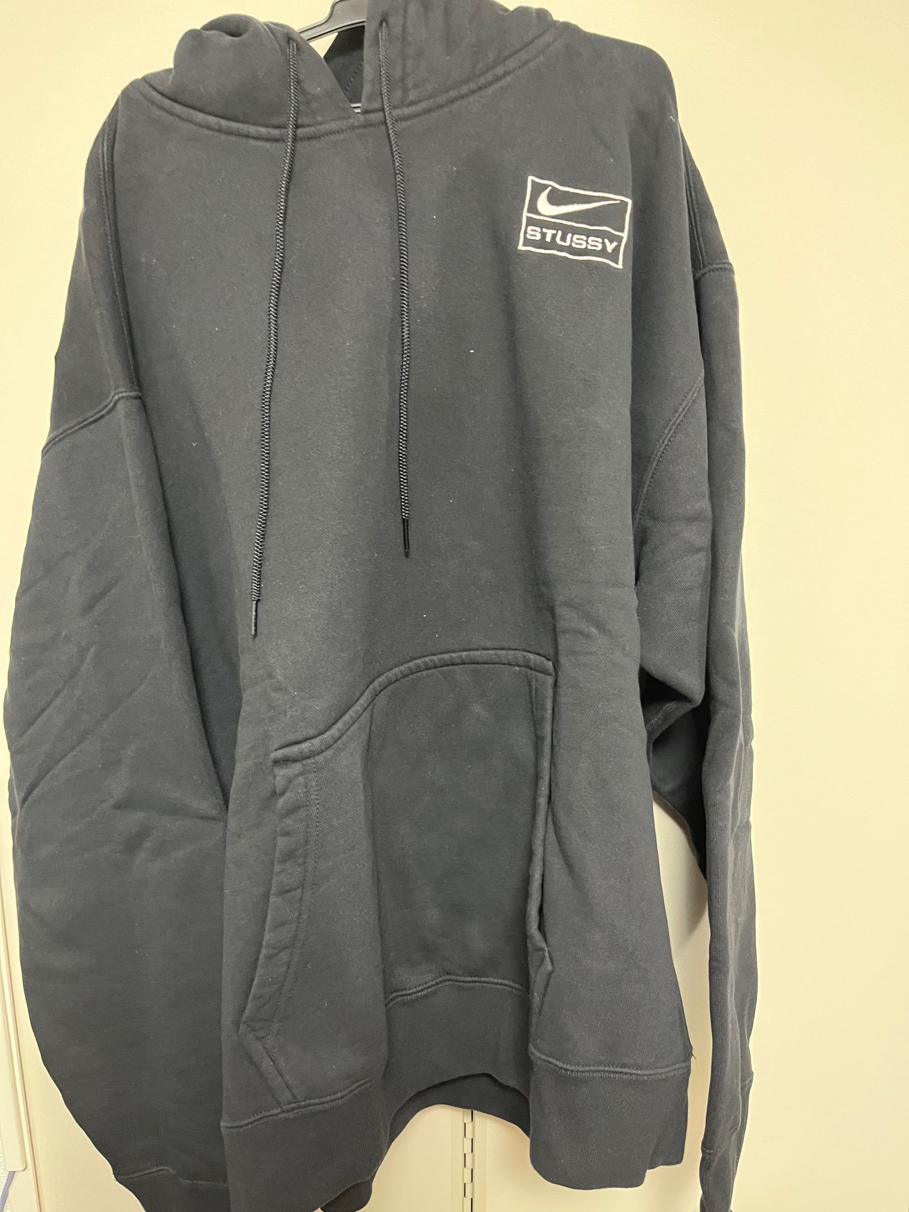 Stussy × Nike NRG Washed Hoodie (US Size) "Black" DN4028-010