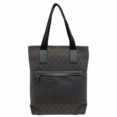 ★SALE【6db0931-k】グッチ トートバッグ 180450 デニム ブラック シルバー金具【中古】レディース