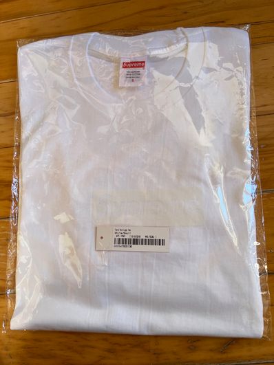 Supreme Tonal Box Logo Tee "White"