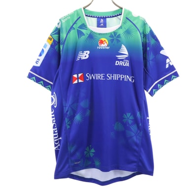 NEW BALANCE ニューバランス Fijian Drua ラグビー 半袖 ユニフォーム S ブルー