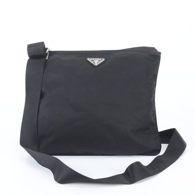 ■美品 プラダ テスート ナイロントライアングルロゴショルダーバッグ