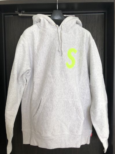 Supreme S Logo Hooded Sweatshirt "Grey" (19FW)