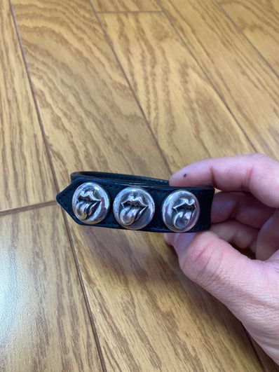 Chrome Hearts 3 Button 2 Snap Bracelet Cross "Black"