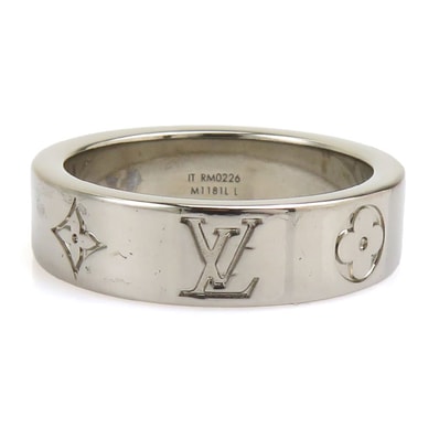 ルイ ヴィトン LOUIS VUITTON リング・指輪 リング LV モザイク シン メタル シルバー メンズ M1181L 21号【中古】 56898a