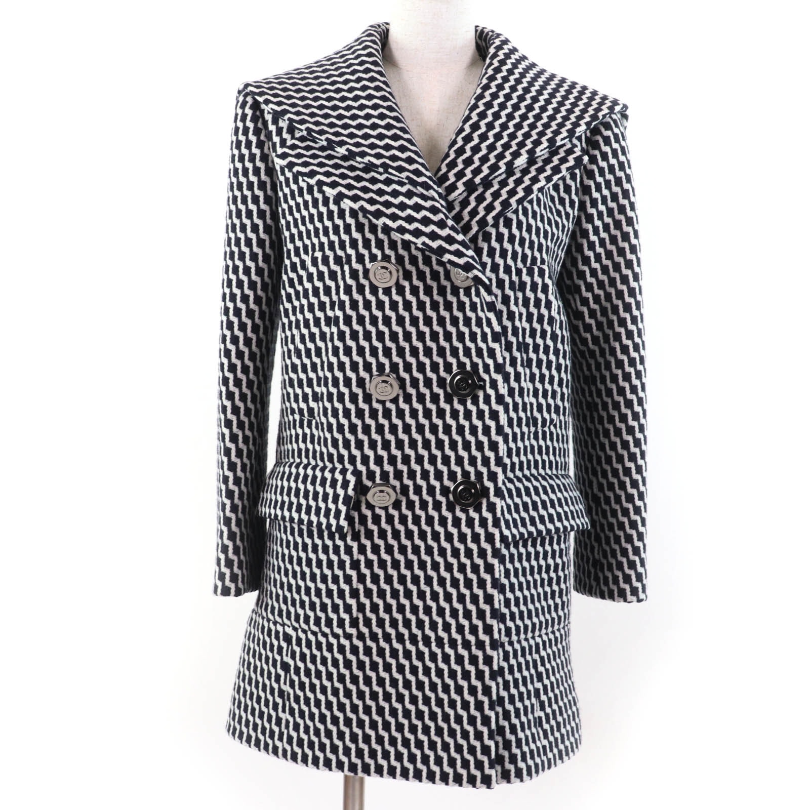 極美品 シャネル コート レディース 36 P59081V39106